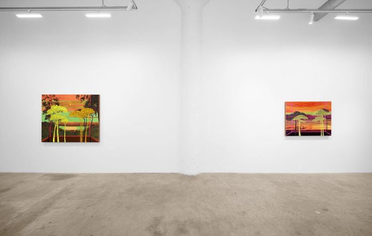 Installation view, Sunsetting, Vielmetter