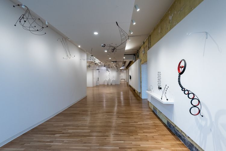 Installation view, Drawing with Metal: Sculpture by Bill Brady, Intuit Art Museum · 2026 (6)