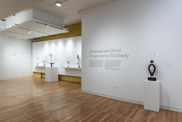 Installation view, Drawing with Metal: Sculpture by Bill Brady, Intuit Art Museum · 2026 (4)