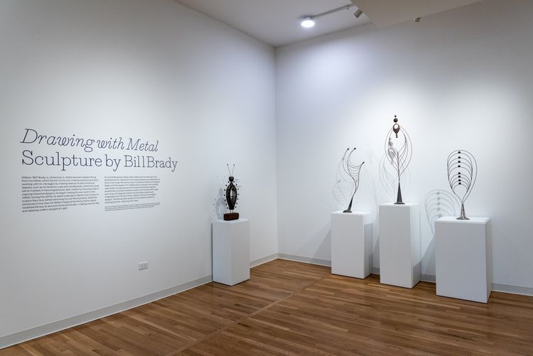 Installation view, Drawing with Metal: Sculpture by Bill Brady, Intuit Art Museum · 2026 (1)