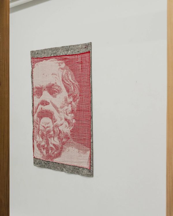 Installation view, The Trial of Socrates, Tiger Strikes Asteroid · 2026 (6)