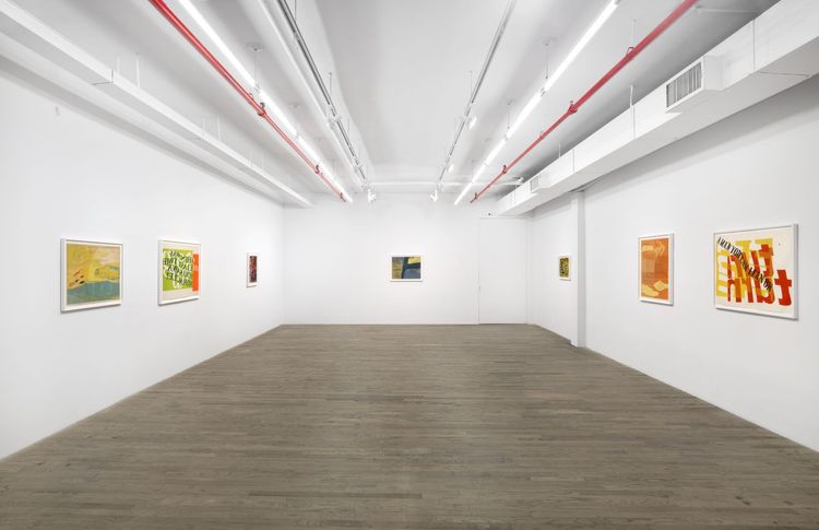Installation view, love and a butterfly