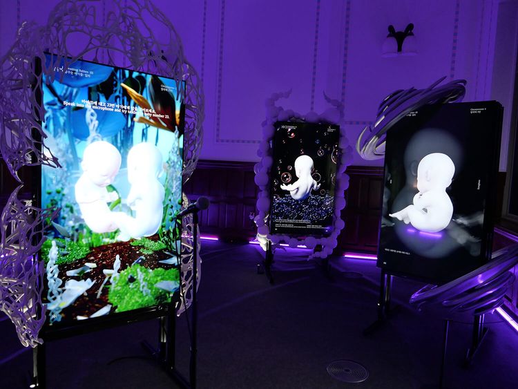 Installation view, Yoon Chung Han Dreaming Babies: illi, Gray Area / Grand Theater · 2026 (2)