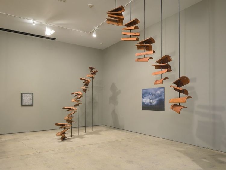 Installation view, Through the Descent, Like the Return, Institute of Contemporary Art