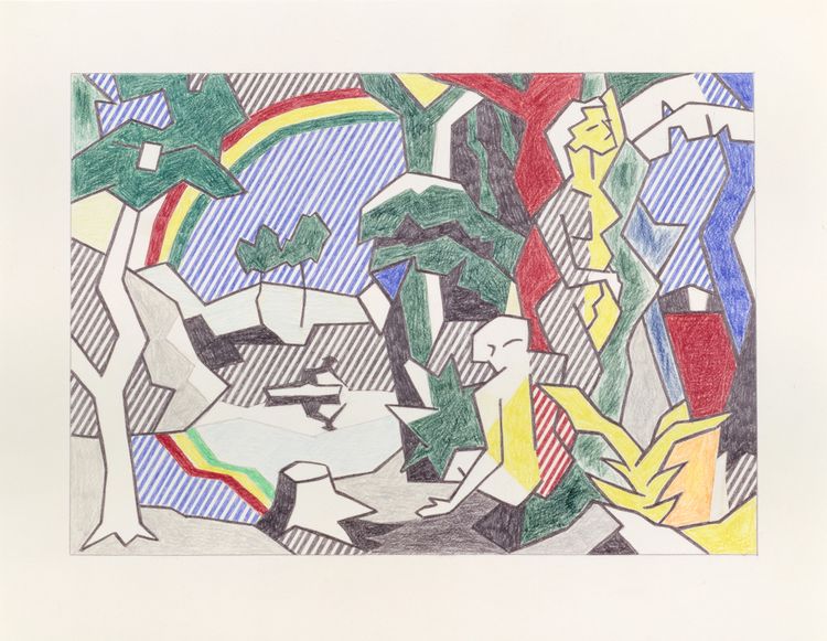 Installation view, Painting with Scattered Brushstrokes, Gagosian, 541 W 24th Street