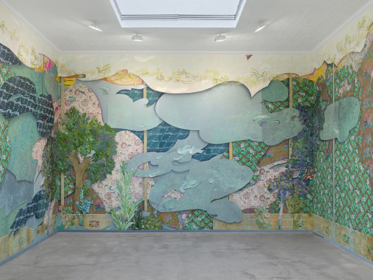 Installation view, Laura Owens, Matthew Marks, 522 W 22nd St · 2025 (6)
