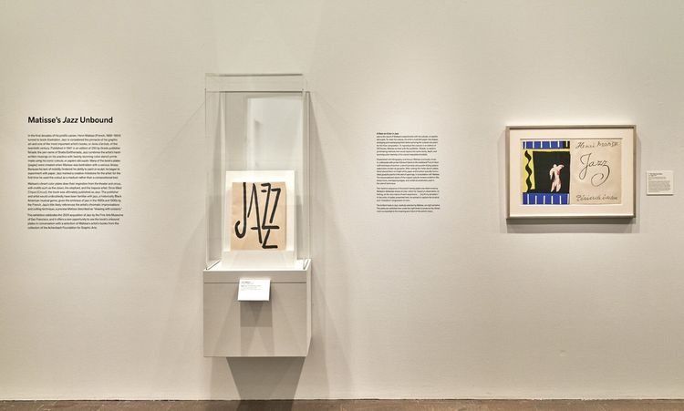 Installation view, Matisse's Jazz Unbound, de Young Museum · 2025 (2)