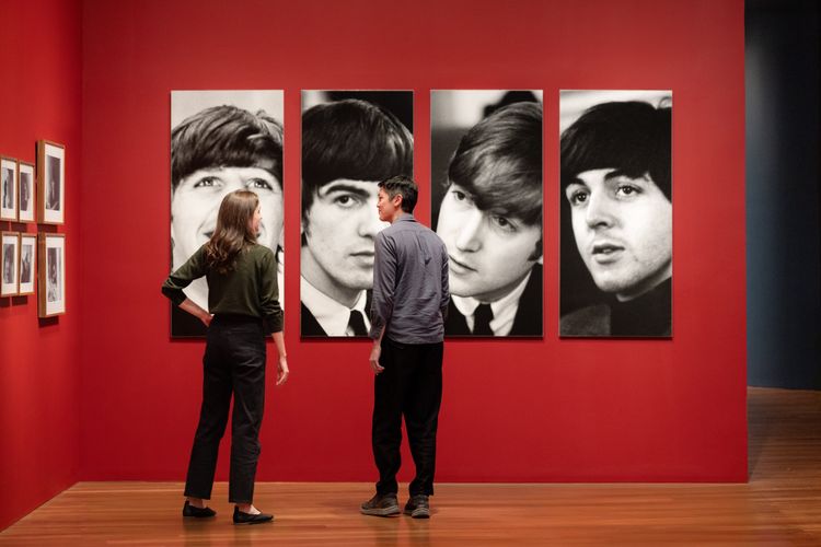 Installation view, Paul McCartney Photographs 1963-64: Eyes of the Storm, de Young Museum · 2025 (1)