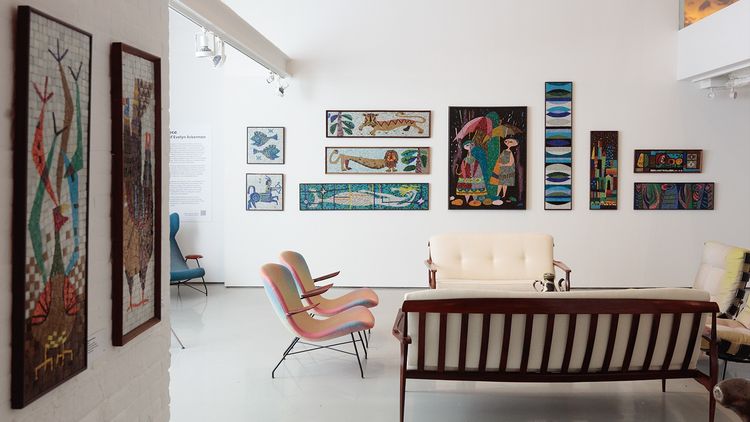 Installation view, Piece by Piece: The Mosaics of Evelyn Ackerman, R & Company · 2025 (1)