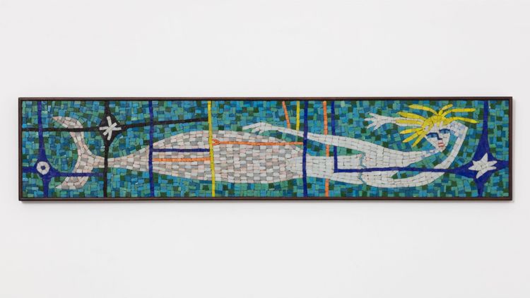 Installation view, Piece by Piece: The Mosaics of Evelyn Ackerman, R & Company