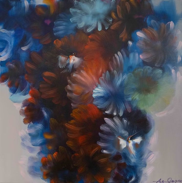 Installation view, Chromatic Narratives, Caldwell Snyder Gallery
