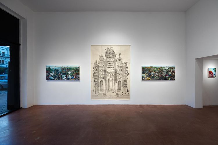 Installation view, Sandow Birk, Track 16, Hollywood · 2026 (7)