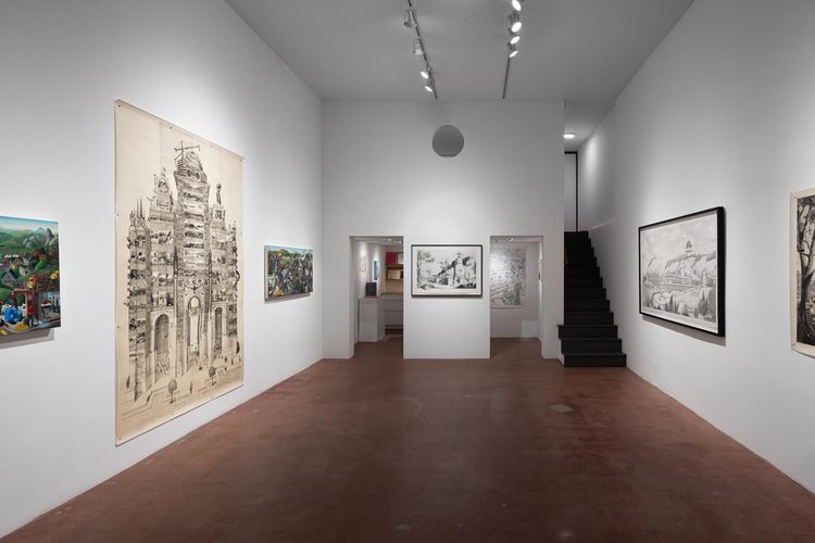 Installation view, Sandow Birk, Track 16, Hollywood · 2026 (9)