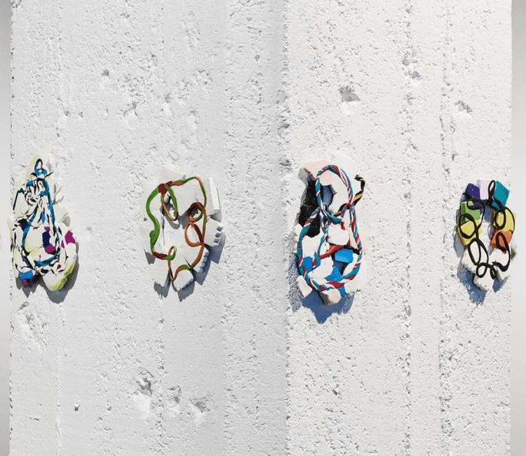 Installation view, Who Sells Color, Tiger Strikes Asteroid