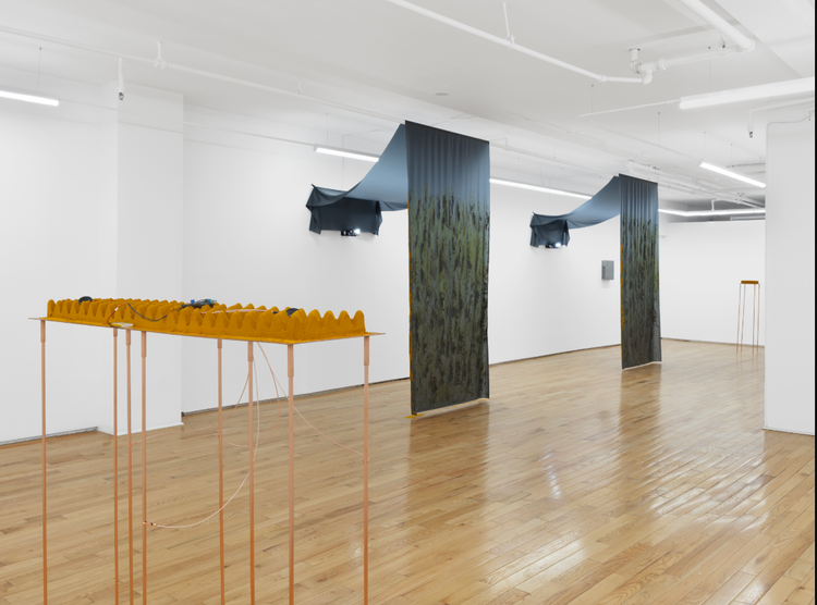 Installation view, Throughput, Island Gallery