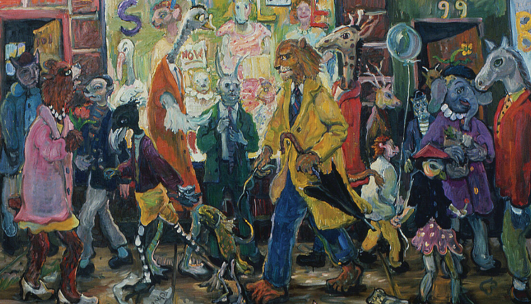 Installation view, Tribeca’s Midnight Parade, When Art Runs Wild, One Art Space