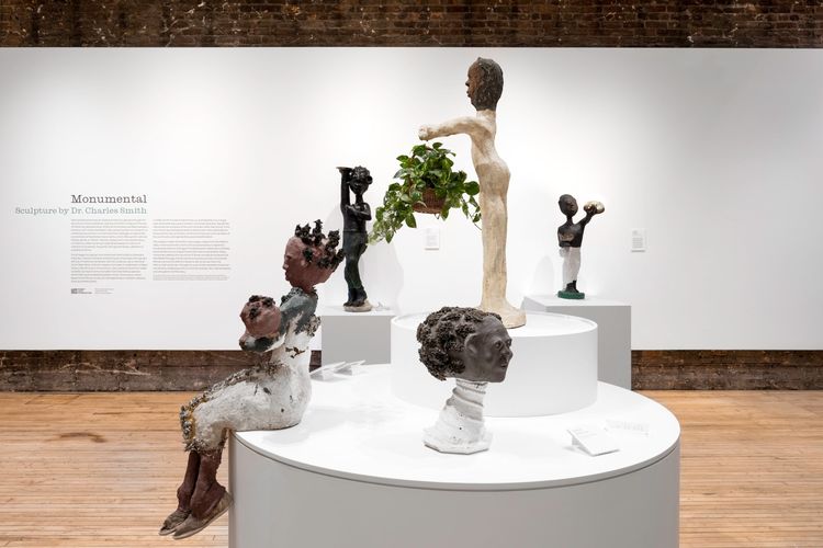 Installation view, Monumental: Sculpture by Dr. Charles Smith, Intuit Art Museum · 2026 (5)