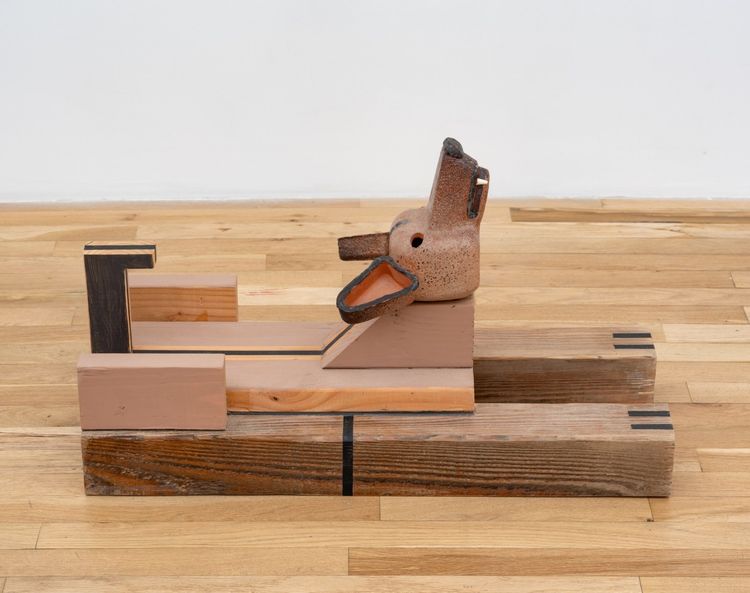 Installation view, Split Level, Derek Elller