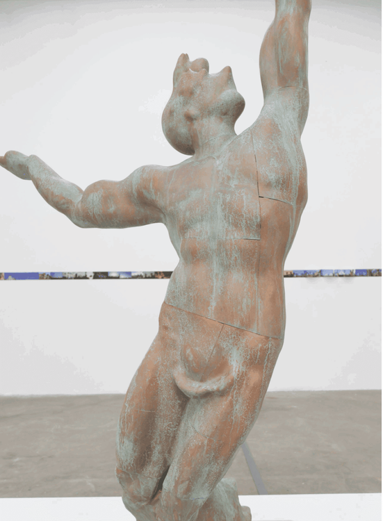 Installation view, The Spirit of American Youth Rising from the Waves (replica of a replica), Human Resources · 2025 (6)