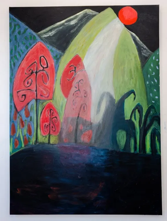 Installation view, And The Moonbeams Kiss the Sea, Kaliner · 2026 (3)