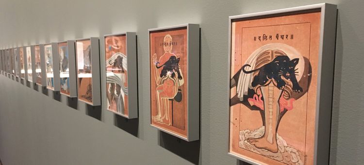 Installation view, Vikrant Bhise: Archival Historicity/Dalit Panthers, Asian Art Museum