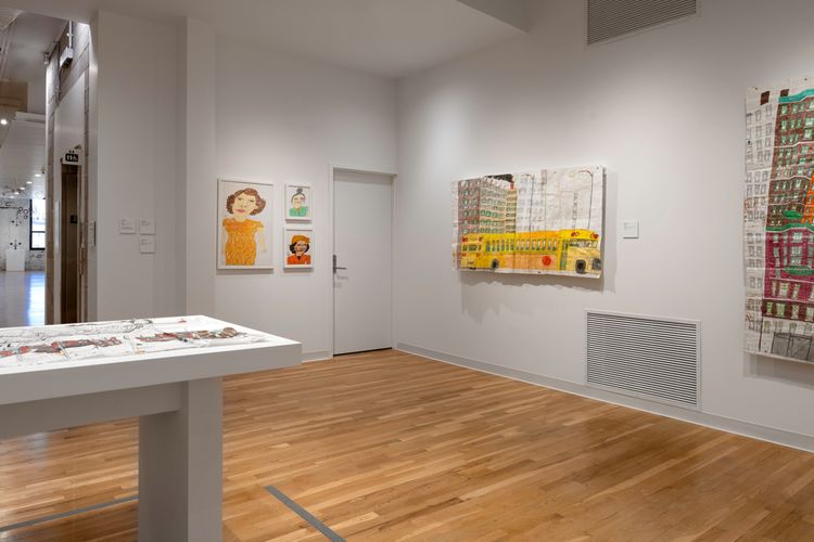 Installation view, Impressions of a City: Drawings by Marvin Young, Intuit Art Museum · 2026 (2)