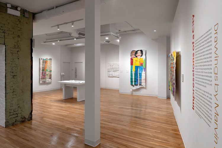 Installation view, Impressions of a City: Drawings by Marvin Young, Intuit Art Museum · 2026 (6)