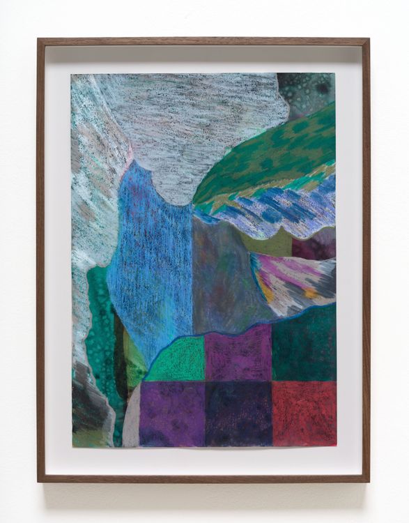 Franziska Goes, PW 63, 2024/25 Wax pastel and watercolor on paper 21 7/8 x 17 x 1 1/2 inches; 55.6 x 43.2 x 3.8 cm (framed)