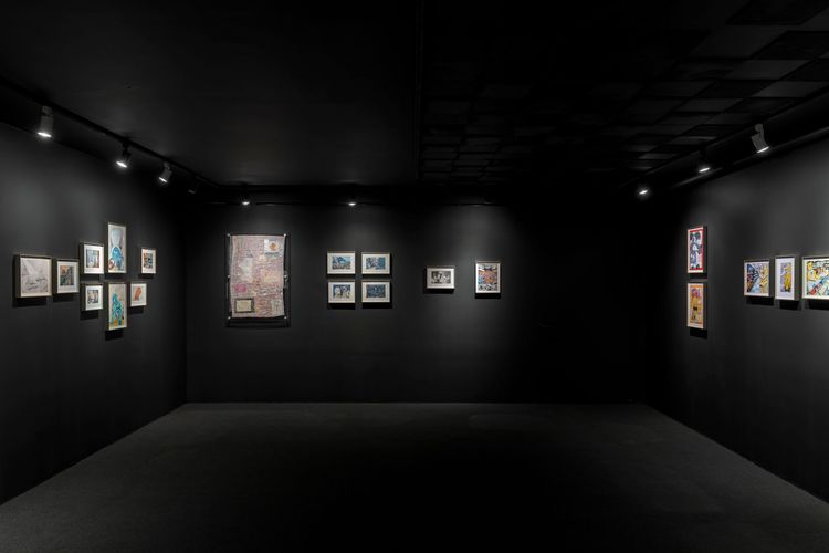 Installation view, roach+world, Company
