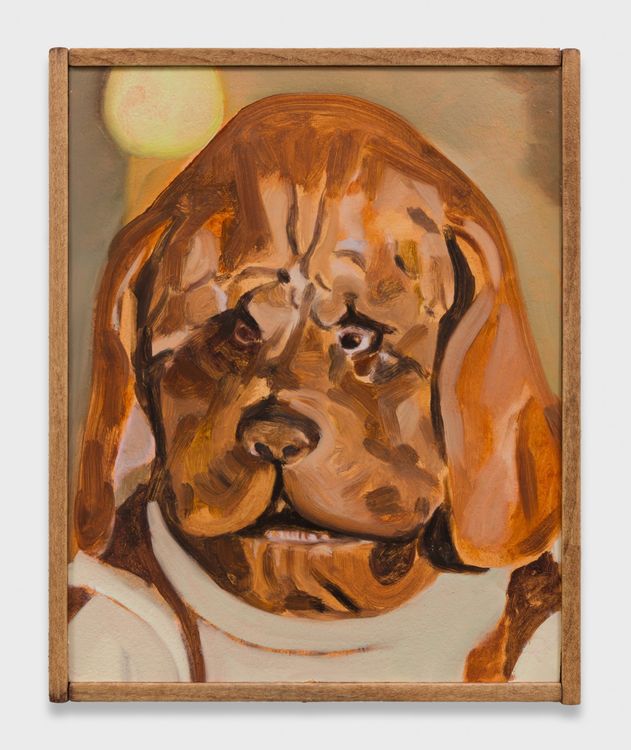 Adam Beris, Charles, 2026. Oil on board, artist's frame, 10.75 x 8.75 x 1.5 in (27.3 x 22.2 x 3.81 cm).