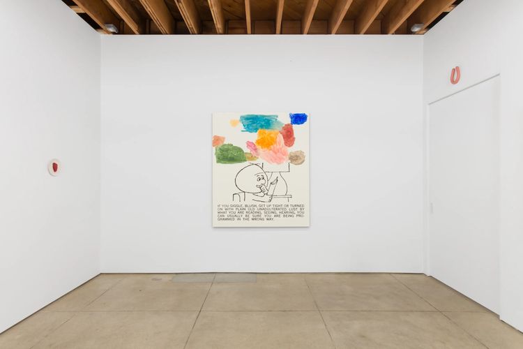 Installation view, Adam Beris: Word is the Fish are Biting like Crazy, OCHI, Los Angeles, 2026.