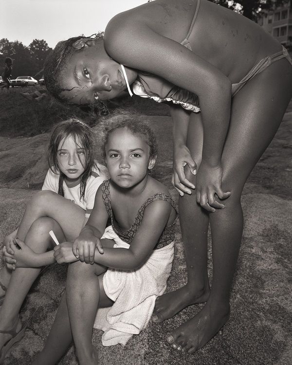 Stephen DiRado, Bell Pond: Melinda, Michelle and Tomasa, 1983 (printed 2026), archival pigment print