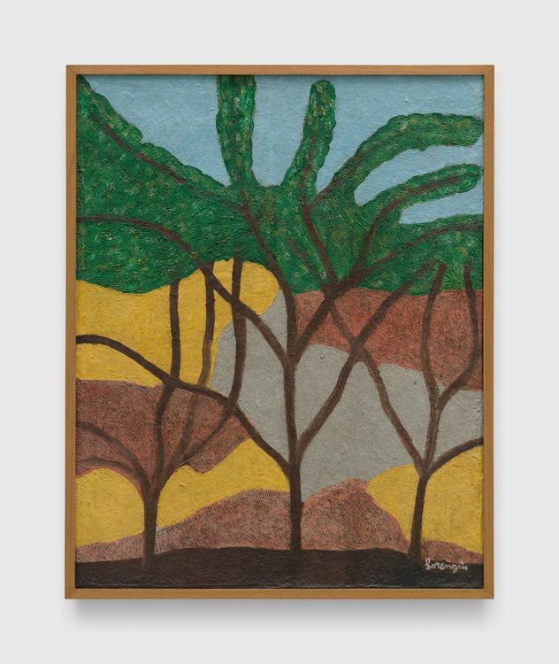 Sem título (Untitled), 1985. Oil on board, 31 7/8 x 25 3/8 inches (81 x 64.5 cm)