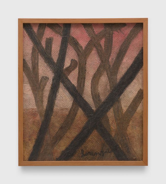 Sem título (Untitled), c. 1980. Oil on board, 12 1/4 x 10 3/4 inches (31.2 x 27.2 cm)