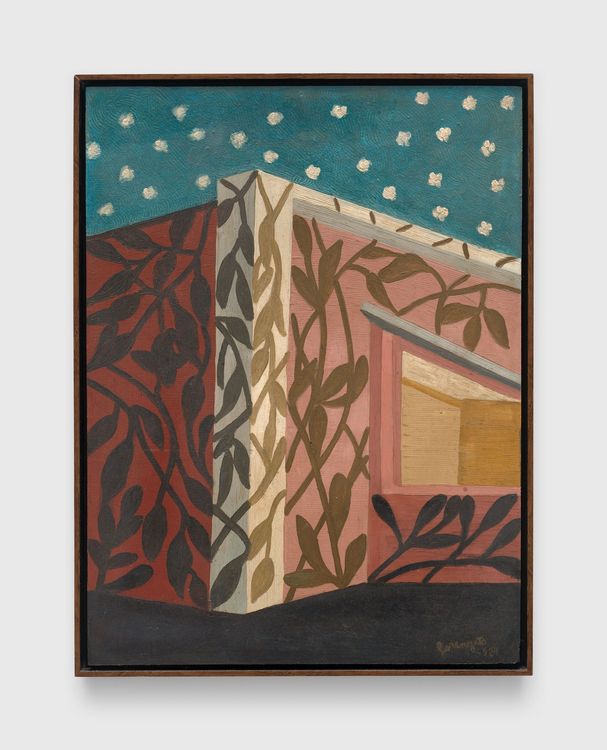 Sem título (Untitled), 1984. Oil on board, 23 5/8 x 17 3/4 inches (60 x 45 cm)