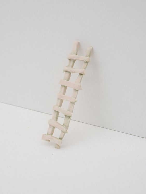 Installation view, Untitled (ladder) (2026), Amia Yokoyama: Our Strange Hollows , Institute of Contemporary Art, Los Angeles September 26, 2026–February 28, 2027. Photo: Jeff McLane/ICA LA