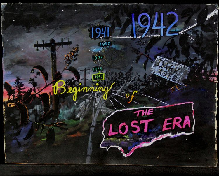 Installation view, The Lost Era, Tiger Strikes Asteroid