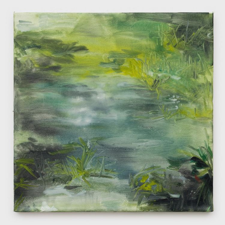 Avery Wheless, aftermath, 2026. Oil on canvas, 12 x 12 in (30.48 x 30.48 cm). Courtesy OCHI.