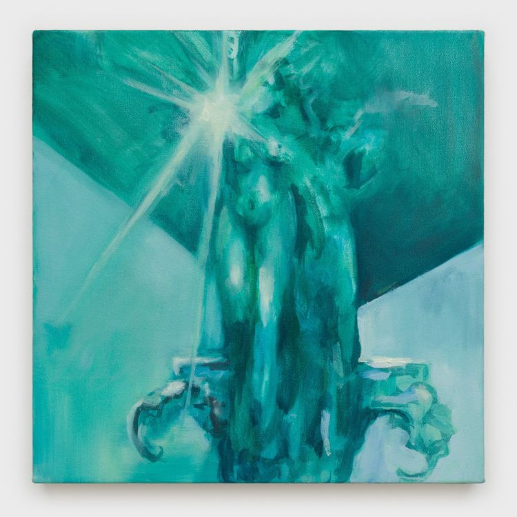 Avery Wheless, monumental, 2026. Oil on canvas, 14 x 14 in (35.56 x 35.56 cm). Courtesy OCHI.