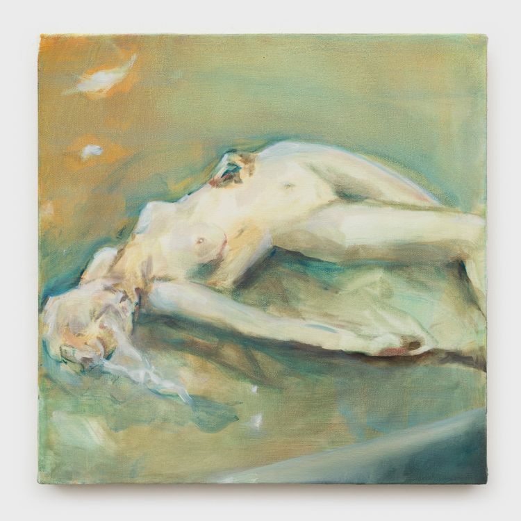 Avery Wheless, more than anyone could ever say, 2026. Oil on canvas, 14 x 14 in (35.56 x 35.56 cm). Courtesy OCHI.