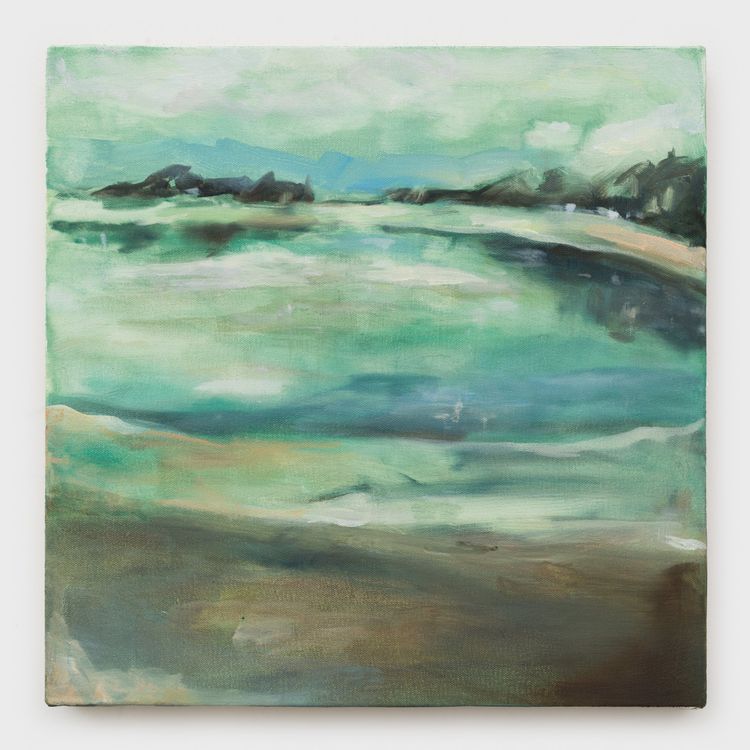 Avery Wheless, our whole lives, 2026. Oil on canvas, 14 x 14 in (35.56 x 35.56 cm). Courtesy OCHI.