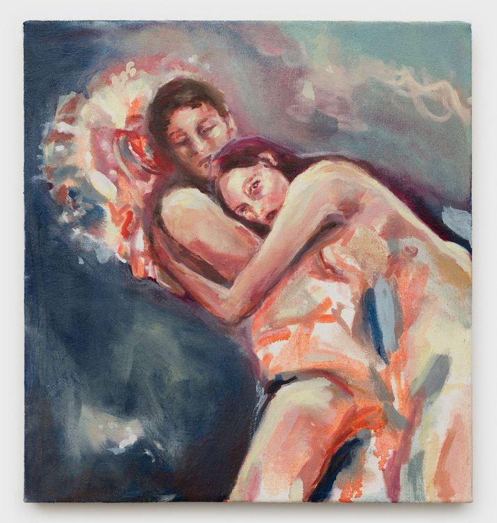 Avery Wheless, so everything, 2026. Oil on canvas, 14 x 14 in (35.56 x 35.56 cm). Courtesy OCHI.