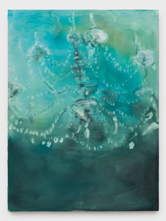 Avery Wheless, spark in the dark, 2026. Oil on canvas, 40 x 30 in (101.60 x 76.20 cm). Courtesy OCHI.