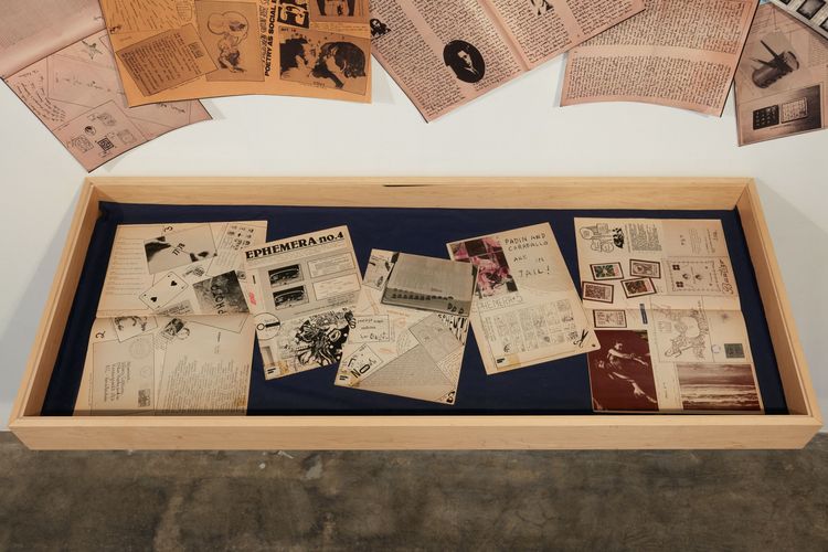 Installation view, a bookwork in many places, Joan · 2026 (24)
