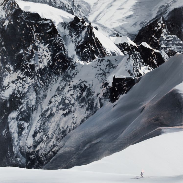 Jia Aili, Wayfarer #2, 2026. Oil on linen, 46 × 46 inches (116.7 × 116.7 cm) © Jia Aili Studio. Photo: Takeru Koroda