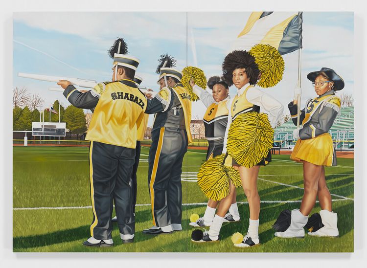 Installation view, Flying High, Jeffrey Deitch, Wooster Street
