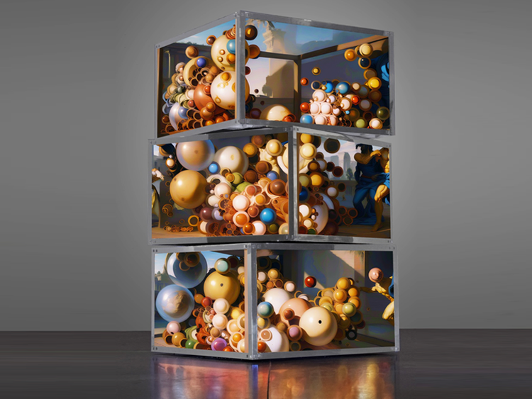 Installation view, Diffuse Control, LACMA