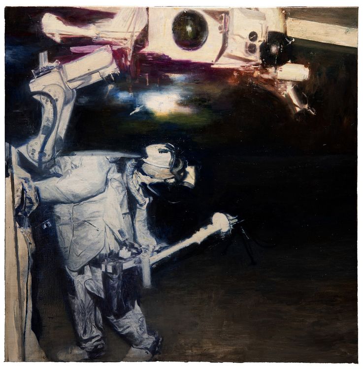 Phil Hale, Walk Through Walls or Don't (04), oil on canvas, 32 x 32 in.