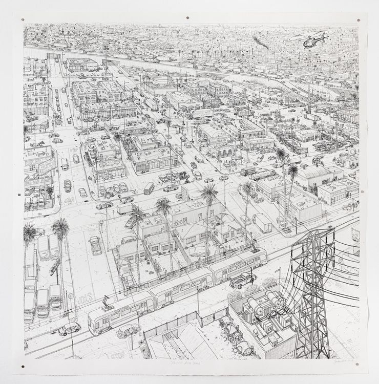 Installation view, Sandow Birk, Track 16, Hollywood · 2026 (32)