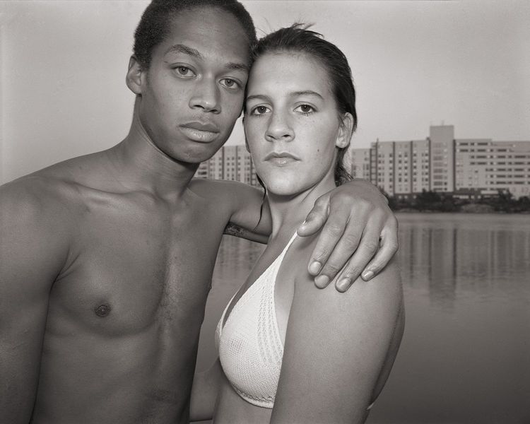 Stephen DiRado, Bell Pond: Bob and Tammy, 1983 (printed 2024), gelatin silver print